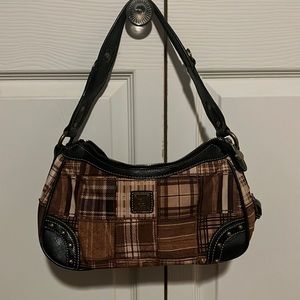 Brentano Brown Plaid Handbag